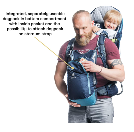 10 Best Toddler Hiking Backpacks  : Deuter Kid Comfort Child Carrier Backpack 